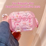 Cartoon Cute Earphone Protective Case Pink Dazzling Puppy Earphone Case Suitable for Airpods 3