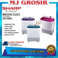 Mesin Cuci Sharp Est 95 Cr 9 Kg 2 Tabung 9Kg Super Aquamagic