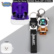 Case for Sony INZONE Buds Protective Silicone Cool Bear Pendant Cartoon Covers for WF-G700N Bluetoot