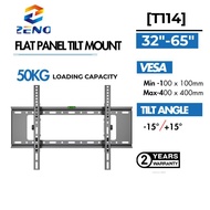 Zeno T114 26"-65" Heavy Duty Low-Profile Tilting TV Wall Mount Bracket for 26-65 inch LCD, LED, OLED