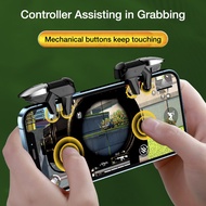 【Upgrade 4 Buttons】BlueWow 6 Fingers Mobile Phone Game Controller Gamepad Mobile Joystick Trigger Fo