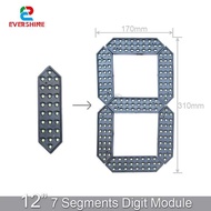 Inch 12 7 Segment Outdoor Waterproof Digital Number Board Para sa LED Gas Station Electronic Fuel