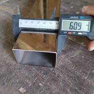 Stainless Steel Hollow Stainless Mirror Square Pipe 40 x 60 Length 150 cm