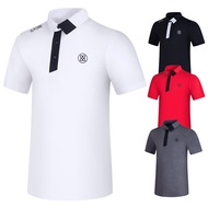 G4 GOLF Men's Short-Sleeved t-Shirt Summer GOLF Stand-Up Collar Jersey Fashion Outdoor T2375 Casual 