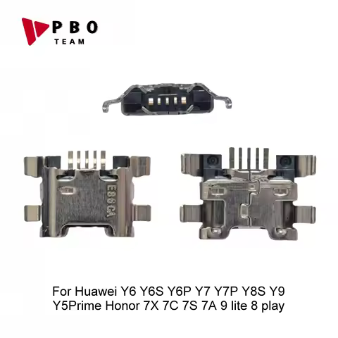 10-200Pcs USB Charger Dock Charging Port Connector For Huawei Y6 Y6S Y6P Y7 Y7P Y8S Y9 Y5Prime Honor