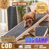 Dog ramp Wood Adjustable Ladder Pet stairs Pet Ladder Portable Pet Ramps Adjustable Ladder Foldable 