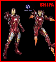 [SHIFA] In Stock THREEZERO 3Z0255 1/12 Scale Avengers Tony Stark Iron Man Alloy MK7 Full Set 6in Sol