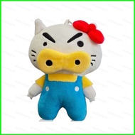 PS1 Crayon Shin-chan Buriburizaemon x Hello Kitty Plushie Collaboration Kawaii Plush Doll Bag Charm 