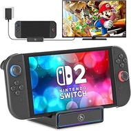 Switch2 Dock for Nintendo Switch 2&1, 4 in 1 TV Adapter with 4K@60Hz, USB 3.0 Port, Type C 100W Char