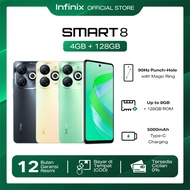 Infinix Smart 8 4/128 – Up to 8 GB Extended RAM - 90Hz - 6.6"HD+ Punch Hole Display  - 5000mAh  