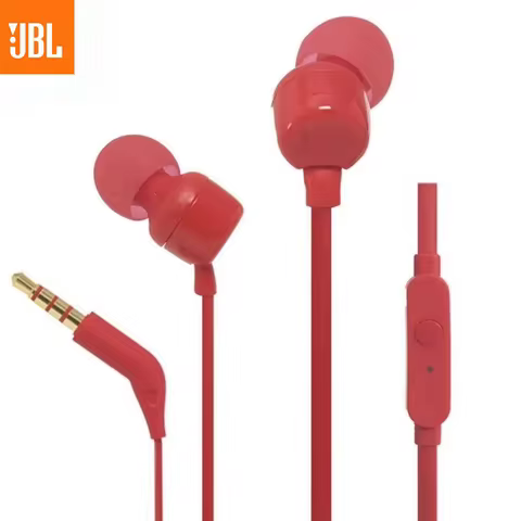 JBL TUNE 110 High Fidelity Audio Wired Headphones Strong Bass Wire-Controlled Hands-Free Calls Versa