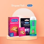Durex Hamsup Bundle – Pleasuremax Condoms 12s + Play Massage Aloe Vera Lube 200ml + Intense Vibe Rin