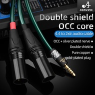 Hifi 4.4mm Balanaced  to 2XLR Audio Cable For Sony WM1A/1Z PHA-1A/2A Z1R 4.4 to 3Pin Xlr Upgrade Cab