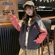 AMILA เด็กเบสบอลเครื่องแบบหญิงต่างประเทศ Cardigans เสื้ออบอุ่นแฟชั่นแจ็คเก็ต Cardigans และเสื้อกันหนาว