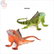 Children Science Educational Toys Simulation Wild Reptile Model Static Solid Lizard American Iguana 