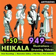 🔥 Digital Illustration Art - HEIKALA 🔥 Anime Figure | CG Art Digital Drawing Book | Smart Drawing Ta