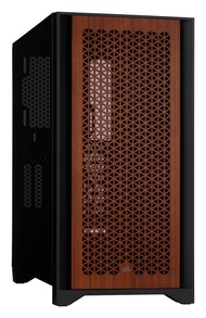 Corsair 4000D AIRFLOW Tempered Glass Mid-Tower ATX Case with Teak Front Panel - High-Airflow - Cable