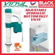 Black Hardware Pump Toilet Flush Valve Tandas Inlet Valve Jamban Duduk Toilet Cistern Flush Accessories Float Valve