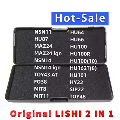 Lishi 2 in 1 NSN11 HU87 MAZ24 NSN14 TOY43AT FO38 MIT8 HU64 HU66 HU100 HU100(10) HU101 HU100R VAG2015
