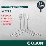 OBUN 3 Way Y-type Socket Wrench