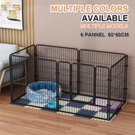 Ready Stock Dogelsy Metal Steel Pet Dog Fence Playpen New Anti-collision Lock Premium Anjing Kucing Crate Kennel House