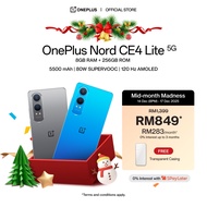 OnePlus Nord CE4 Lite 5G Smartphone | 8GB RAM + 256GB ROM | Sony LYT-600 Camera | 120 Hz | 5500 mAh