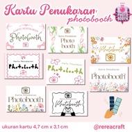 [Contents 100 pcs] MINI | SMALL Photobooth Exchange Card | Photobooth Exchange Souvenir Card | SMALL