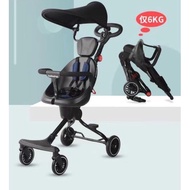 [Genuine] Baobaohao V3S Reverse Folding Stroller With Cushion, High-Class Baby Cover