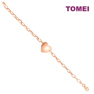 TOMEI Love Chain Bracelet, Rose Gold 585
