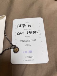 Vinavast: Fate Co. Cat Metal 貓咪項鍊
