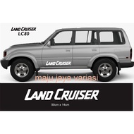 Land cruiser side body sticker lc80 cutting