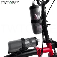 TWTOPSE Folding Bicycle Water Bottle Cage Holder For Brompton Birdy Dahon Bike Frame Handle Post