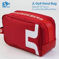 2026 Golf【BEST】 JL Golf Red Handbag 26*10*16cm Double layer Handbag Waterproof Large Space Portable 