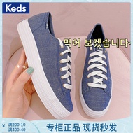 Keds thick-soled canvas shoes women's new low-top sneakers thick-soled increased blue sneakers college wind platform sho strong