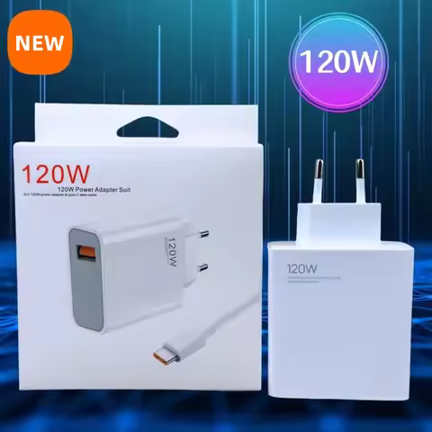 For Xiaomi 14T 13 Pro 120W Charger Turbo Fast Charging EU/US Plug Power Adapter 6A Type C Cable For 