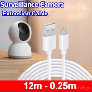 🧼CM 12M Micro USB Cable For Xiaomi Camera  Monitor Mobile Phone  Power Bank Driving Recorder Projector Extension cord Ch