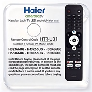 universally applicable Original Haier TV remote control HTR-U31 Android LED H32K66UG plus H43K66UG p