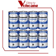 Bộ 8 pin D - Pin đại không chảy nước Panasonic R20UT (Xanh)