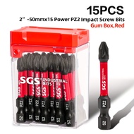 TEMU Industrial S2 Steel 61hrc Anti-slip Pz2 Magnetic Screwdriver Bits With Portable , Wear And Impa