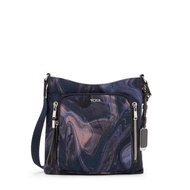 TUMI Tas Selempang  Tyler Crossbody Navy Liquid Print Diskon