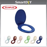 100% ORIGINAL 4101C / 4113 Techplas Toilet Bathroom Plastic Seat Cover with Screws/ Plastik Jamban Duduk Tandas