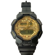 CASIO Men's Watch Wristwatch Analog Rubber GLD BLK SS GA-010GGB-1A9JF Direct from Japan Secondhand