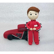 mcQueen, racing cake topper