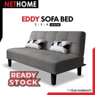 ⚡️READYSTOCK⚡️NETHOME : EDDY Durable 2 Seater or 3 Seater or 4 Seater Foldable Sofa Bed Design/Sofa/Sofabed Sofa / 沙发