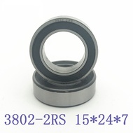 WZZG 3802-2RS MAX Bearing 15*24*7mm ( 1 PC ) Double Row Full Balls Bicycle Suspension Pivot Repair P