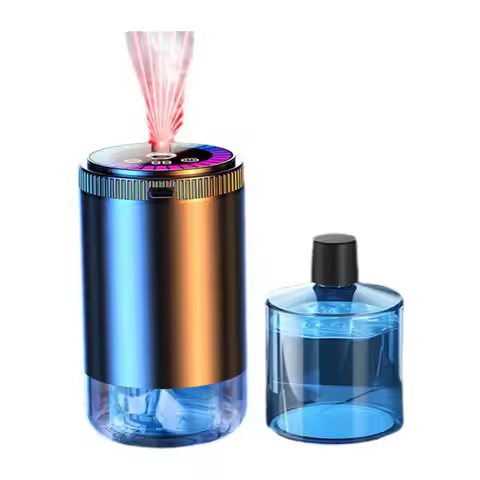 Car Aroma Diffuser With Perfume Humidifier 5mode Digital Diffuser Starry Rechargeable Deodorant Disp