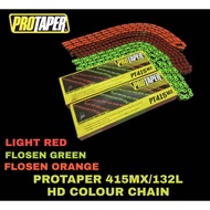 PROTAPER SPROCKET CHAIN GREEN ORANGE RED BLUE 132L 415 132L