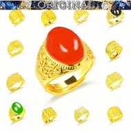 916 gold ring men's open mouth domineering index finger ring ring fortune fortune couple couple ring gold jewe in stock