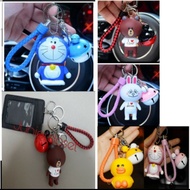 SALLY CONY 🆕️ Line Friends Cony keychain Sally bag charm with ezlink cardholder