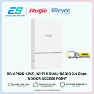 Ruijie RG-AP820-L(V2), Wi-Fi 6 DUAL-RADIO 2.4 Gbps INDOOR ACCESS POINT